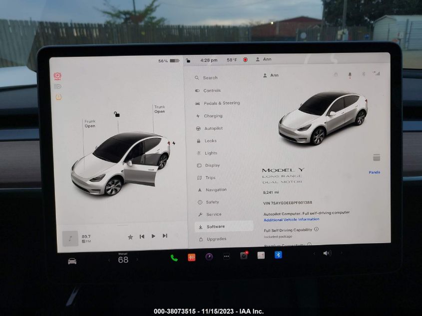 2023 TESLA MODEL Y AWD - 7SAYGDEE8PF601388