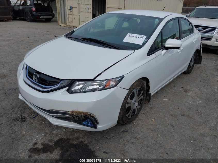 2015 HONDA CIVIC HYBRID - 19XFB4F29FE002429