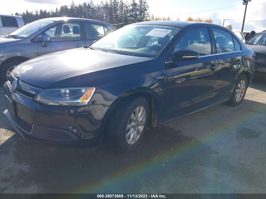 2014 VOLKSWAGEN JETTA HYBRID SE 3VW637AJ9EM212043