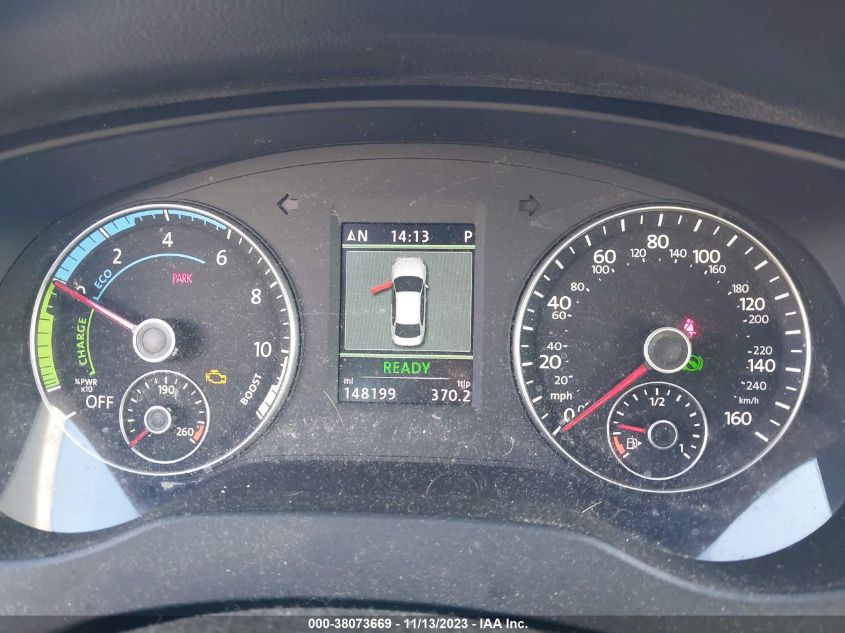 2014 VOLKSWAGEN JETTA HYBRID SE 3VW637AJ9EM212043