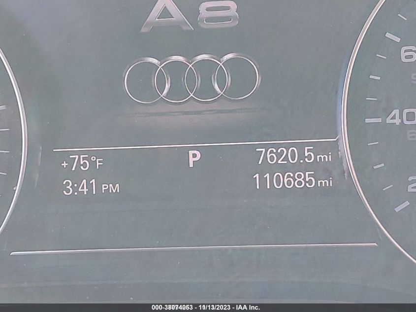 2013 AUDI A8 L 3.0L - WAURGAFD6DN000514