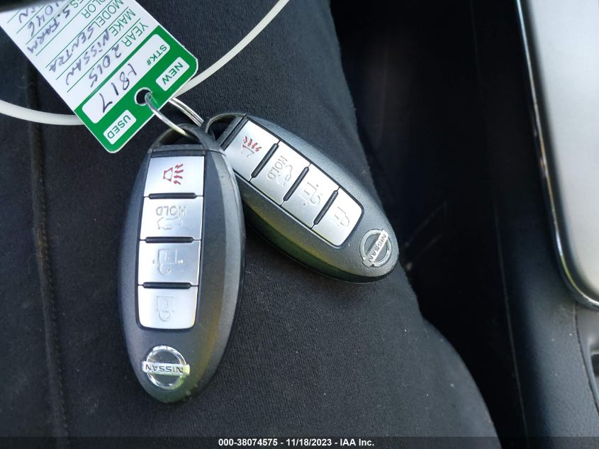 2015 NISSAN SENTRA SV - 3N1AB7AP5FL681046