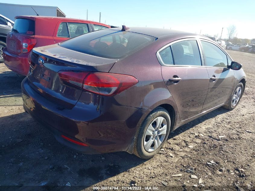 2017 KIA FORTE LX/S - 3KPFL4A72HE118073