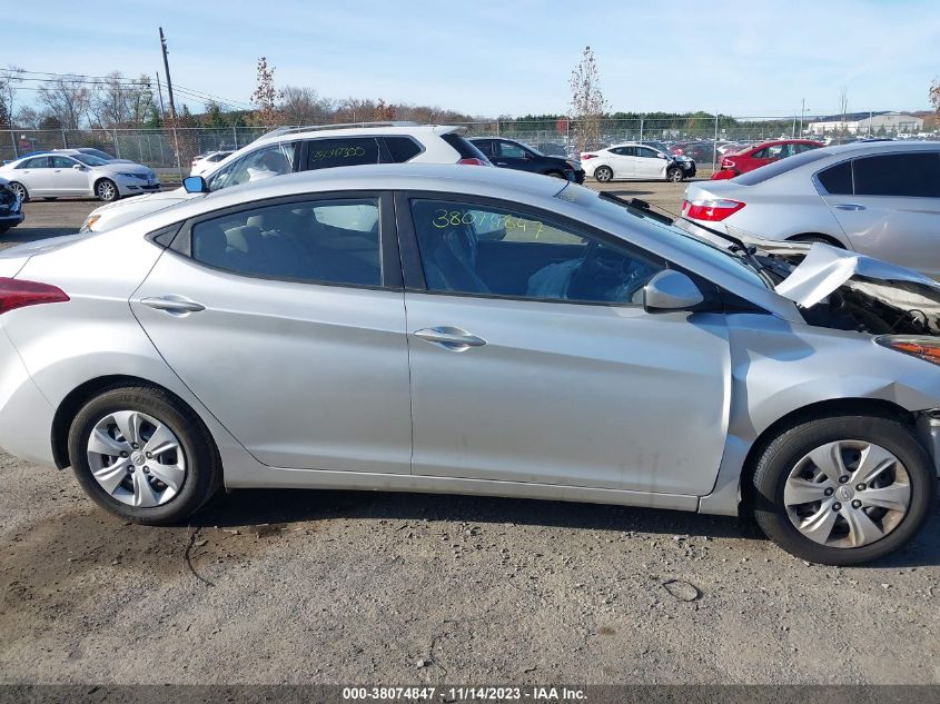 2016 HYUNDAI ELANTRA SE/SPORT/LIMITED - 5NPDH4AE7GH695442