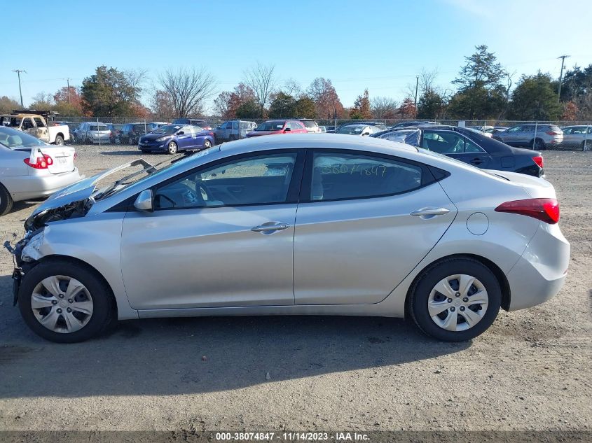2016 HYUNDAI ELANTRA SE/SPORT/LIMITED - 5NPDH4AE7GH695442
