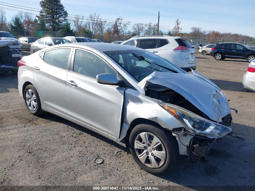 2016 HYUNDAI ELANTRA SE/SPORT/LIMITED - 5NPDH4AE7GH695442