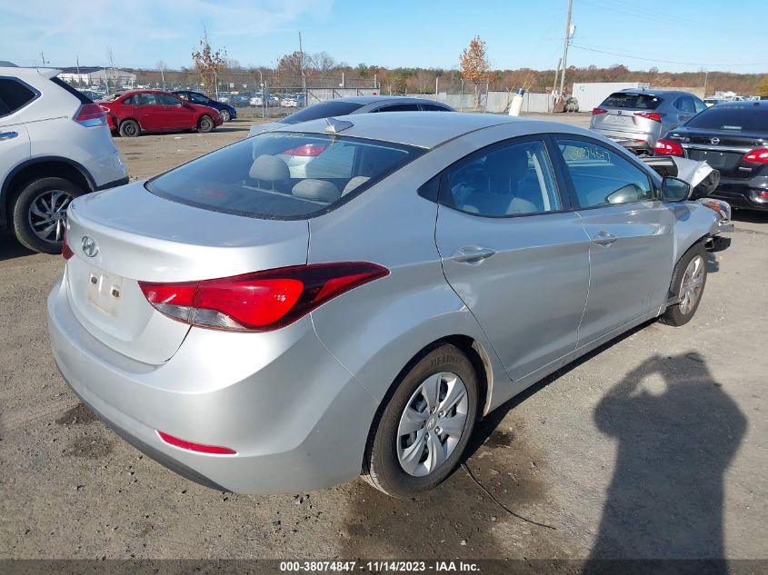 2016 HYUNDAI ELANTRA SE/SPORT/LIMITED - 5NPDH4AE7GH695442