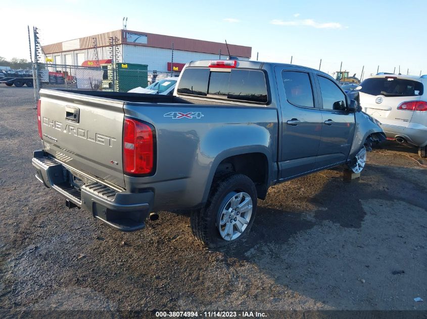 2021 CHEVROLET COLORADO 4WD  SHORT BOX LT - 1GCGTCEN7M1221252
