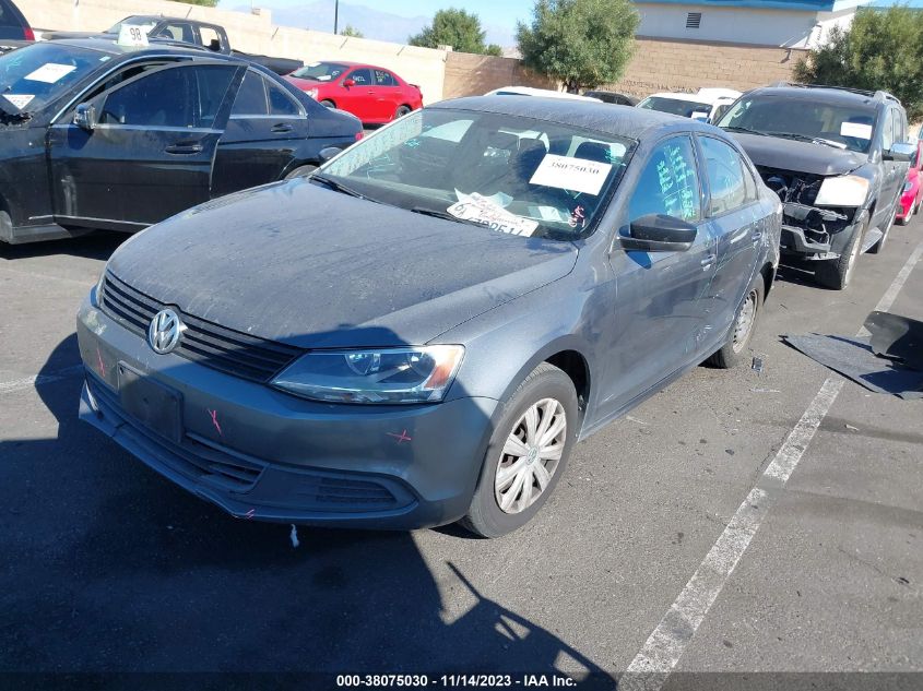 2013 VOLKSWAGEN JETTA SEDAN S 3VW1K7AJ3DM261461