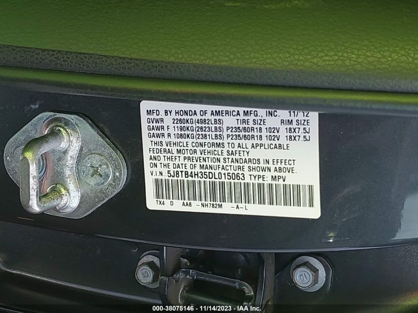2013 ACURA RDX - 5J8TB4H35DL015063