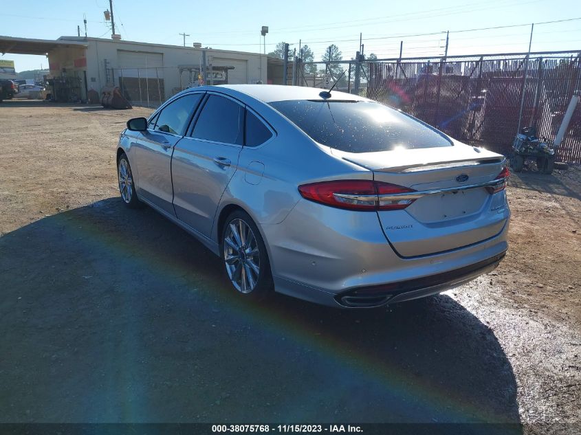 2018 FORD FUSION TITANIUM/PLATINUM - 3FA6P0K90JR114766