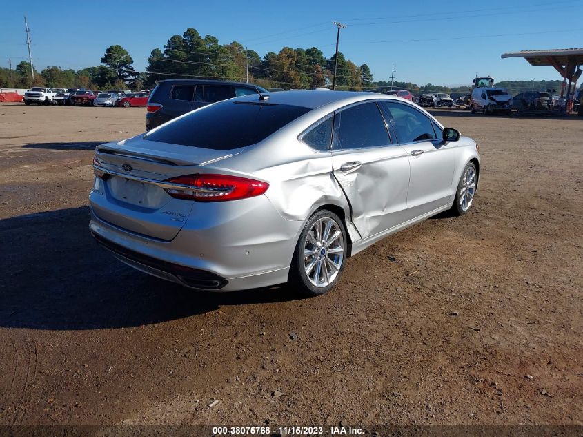 2018 FORD FUSION TITANIUM/PLATINUM - 3FA6P0K90JR114766