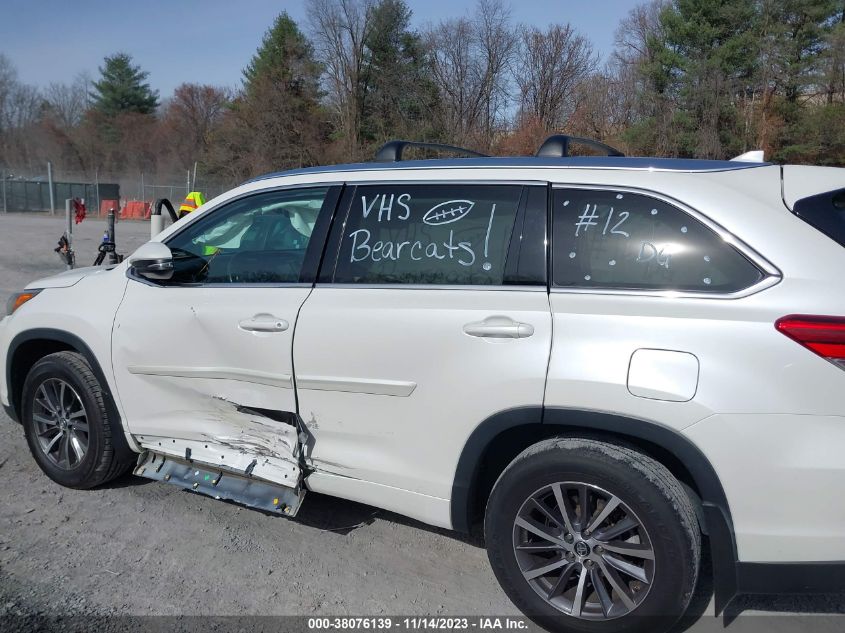 2017 TOYOTA HIGHLANDER XLE - 5TDJZRFH3HS397529