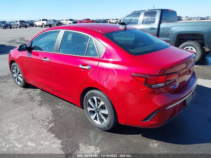 2022 KIA RIO LX/S - 3KPA24AD9NE431409