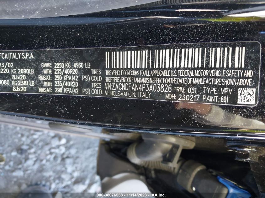 2023 DODGE HORNET GT AWD ZACNDFAN4P3A03826