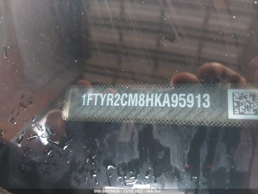 VIN 1FTYR2CM8HKA95913 2017 FORD TRANSIT-250