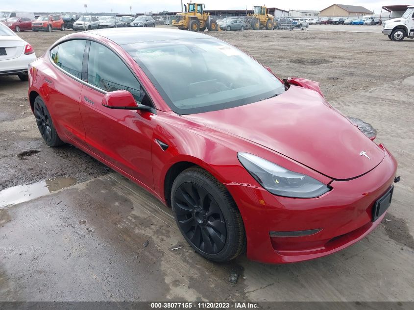 5YJ3E1EB6NF207290 TESLA MODEL 3 LONG RANGE DUAL MOTOR 2022