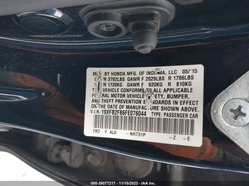 2015 HONDA CIVIC EX - 19XFB2F86FE076044