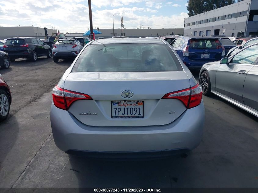 2016 TOYOTA COROLLA LE - 5YFBURHE6GP426101