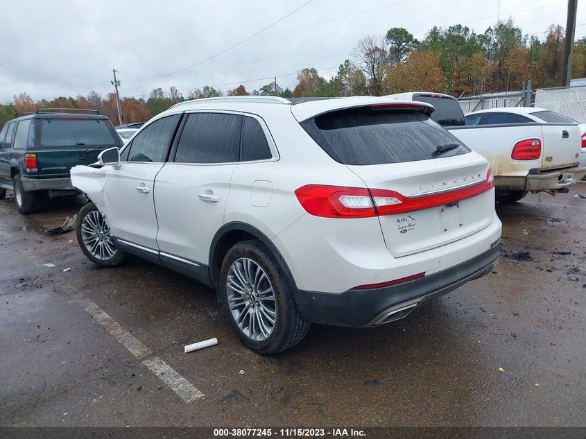 VIN 2LMPJ6LR8HBL25174 2017 LINCOLN MKX RESERVE