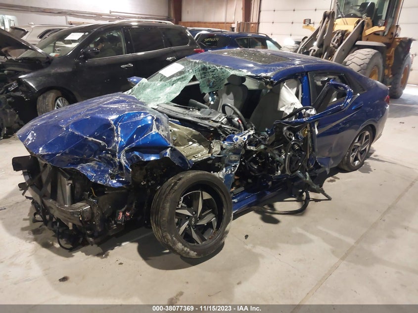 VIN 5NPLP4AG5NH075928 2022 HYUNDAI ELANTRA LIMITED