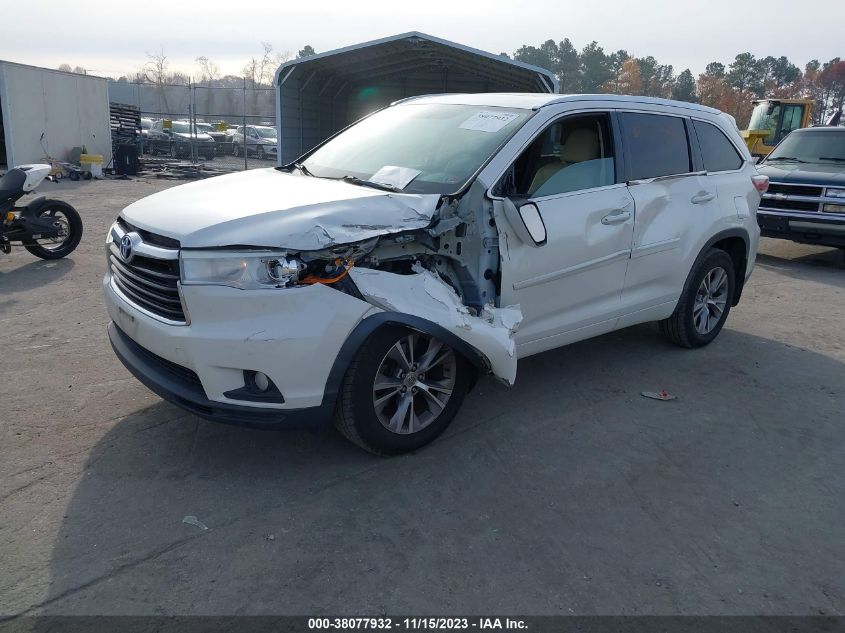 2014 TOYOTA HIGHLANDER XLE V6 - 5TDJKRFH9ES036872