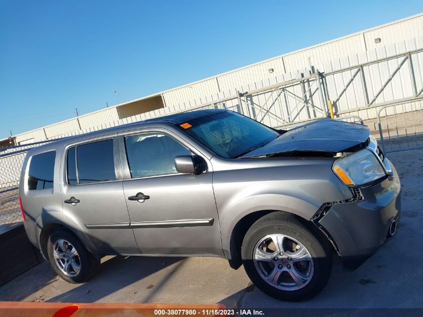 2013 HONDA PILOT EXL - 5FNYF3H55DB038981