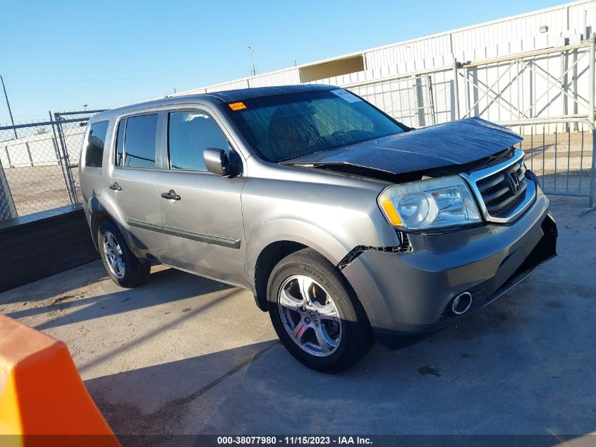 2013 HONDA PILOT EXL - 5FNYF3H55DB038981