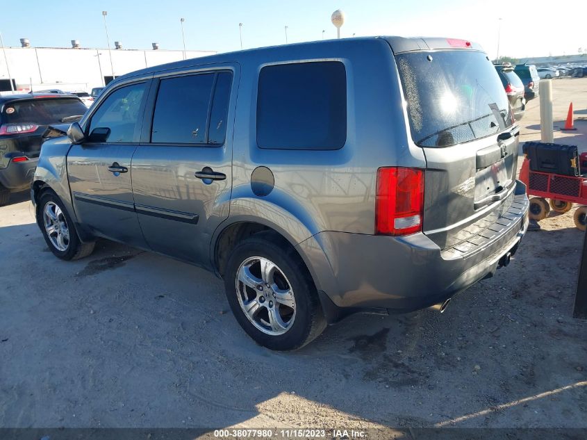 2013 HONDA PILOT EXL - 5FNYF3H55DB038981