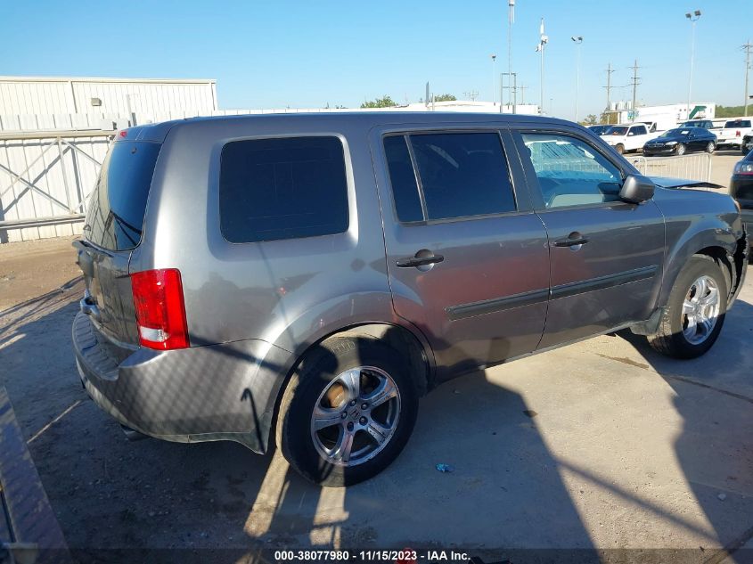 2013 HONDA PILOT EXL - 5FNYF3H55DB038981