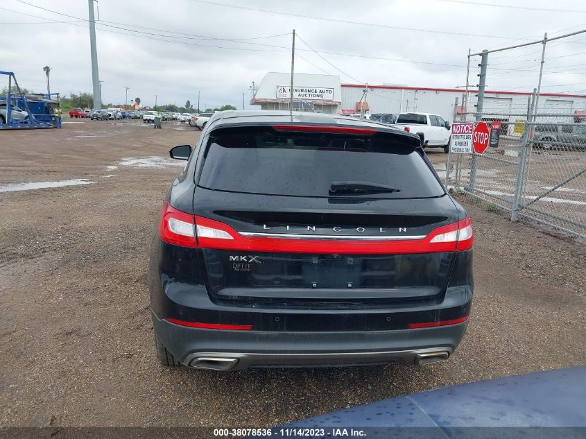 2016 LINCOLN MKX SELECT - 2LMPJ6KR8GBL33534