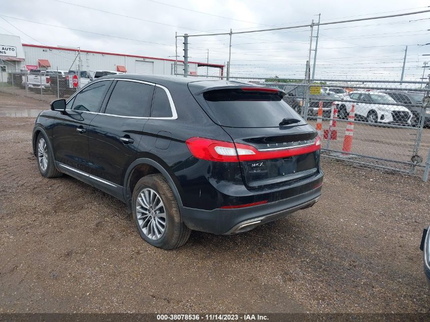 2016 LINCOLN MKX SELECT - 2LMPJ6KR8GBL33534