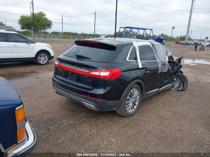 2016 LINCOLN MKX SELECT - 2LMPJ6KR8GBL33534