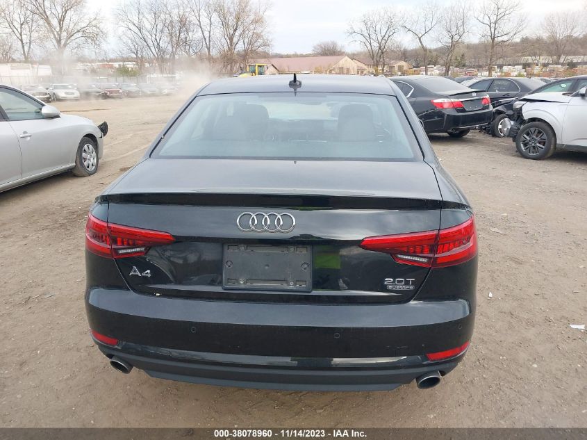 2017 AUDI A4 PREMIUM - WAUANAF45HN001291