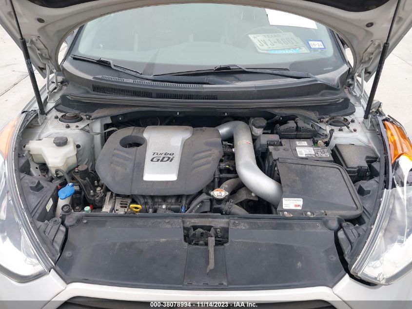 2014 HYUNDAI VELOSTER TURBO W/BLACK - KMHTC6AE9EU210769