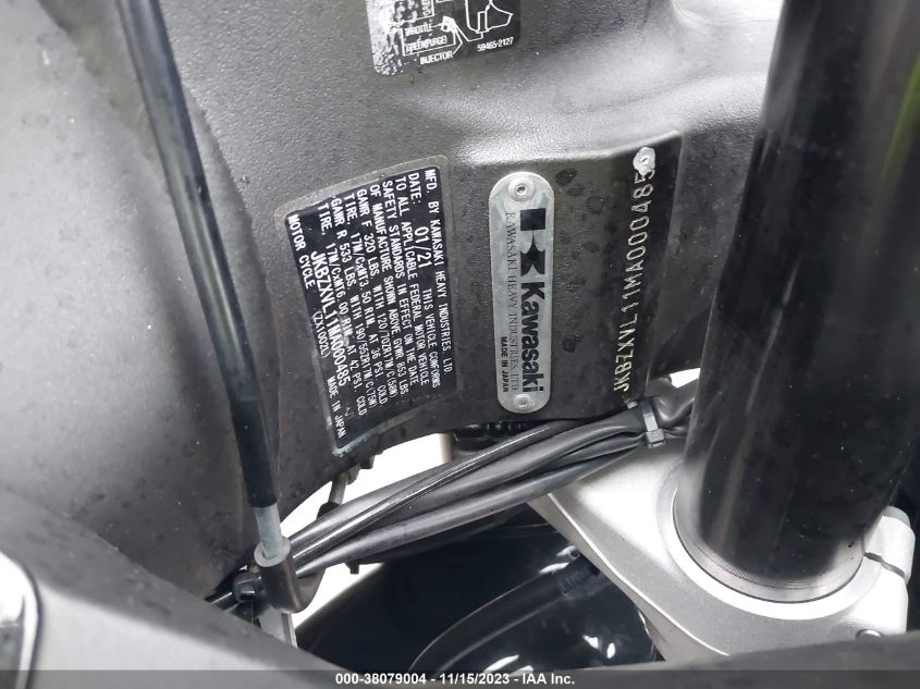 2021 KAWASAKI ZX1002 L JKBZXVL11MA000485