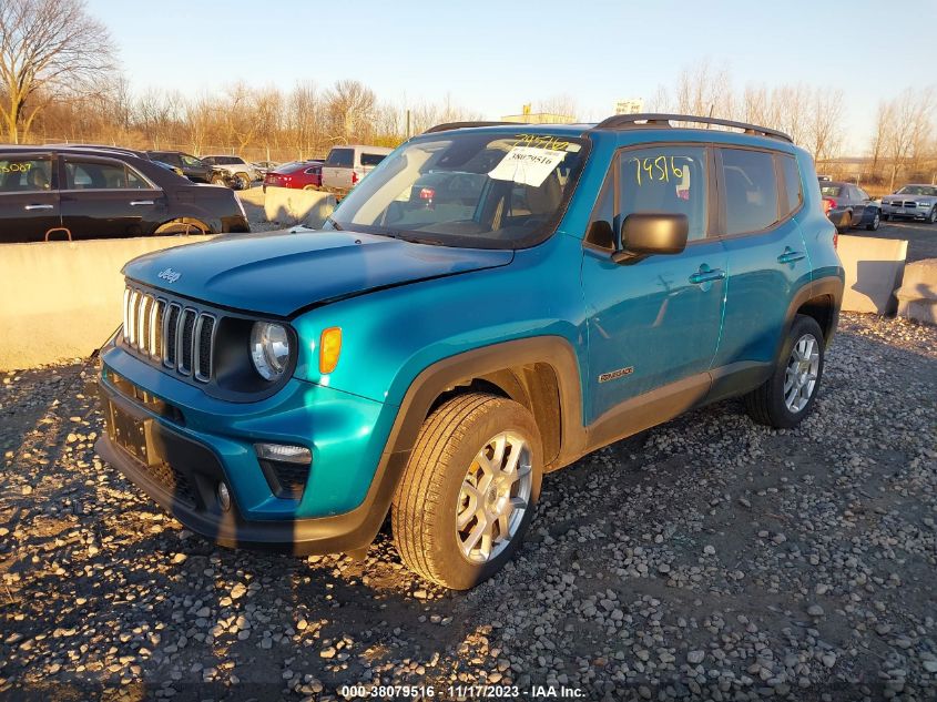 2022 JEEP RENEGADE LATITUDE 4X4 - ZACNJDB10NPN89971