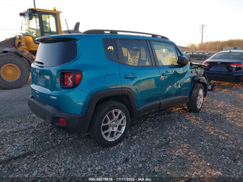 2022 JEEP RENEGADE LATITUDE 4X4 - ZACNJDB10NPN89971