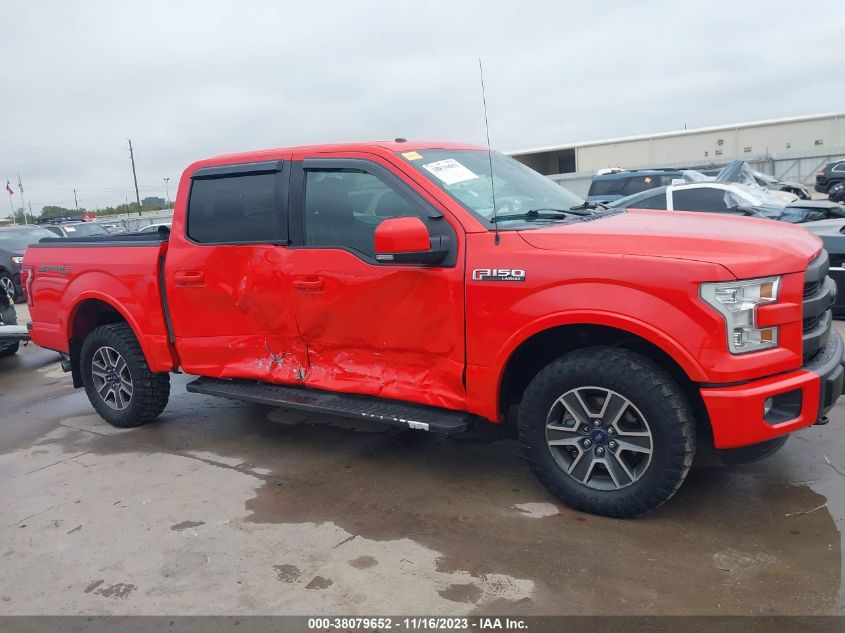 2015 FORD F-150 LARIAT - 1FTEW1EF9FKE62612