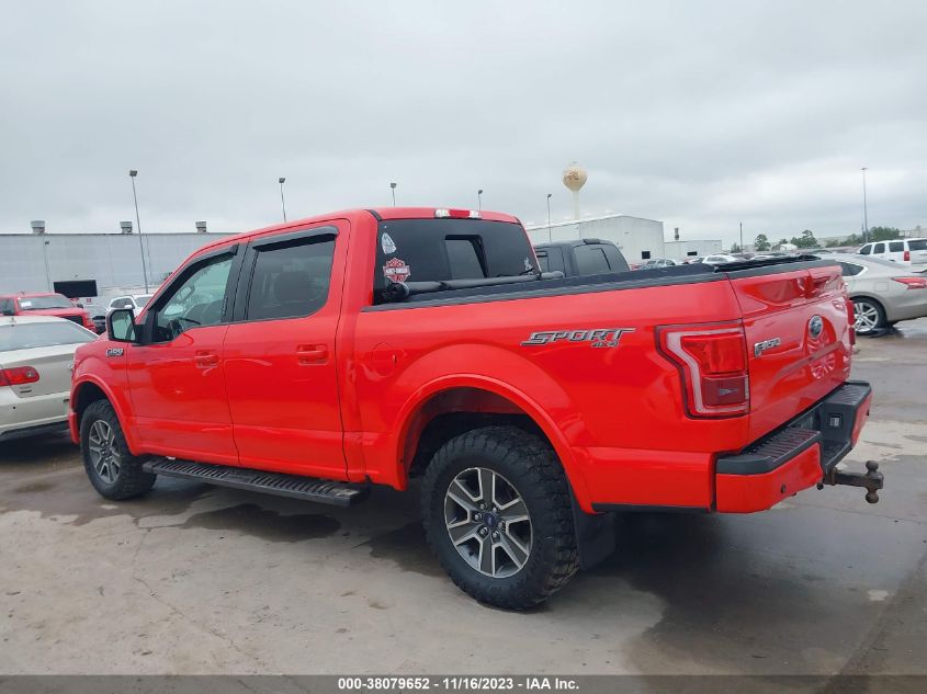 2015 FORD F-150 LARIAT - 1FTEW1EF9FKE62612