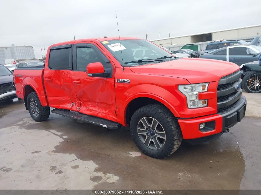 2015 FORD F-150 LARIAT - 1FTEW1EF9FKE62612