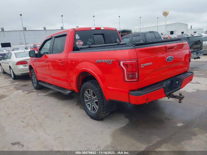 2015 FORD F-150 LARIAT - 1FTEW1EF9FKE62612