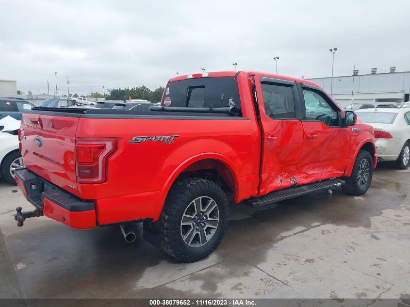 2015 FORD F-150 LARIAT - 1FTEW1EF9FKE62612