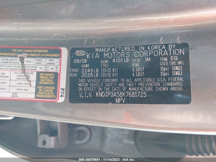 2019 KIA SOUL + - KNDJP3A58K7681725