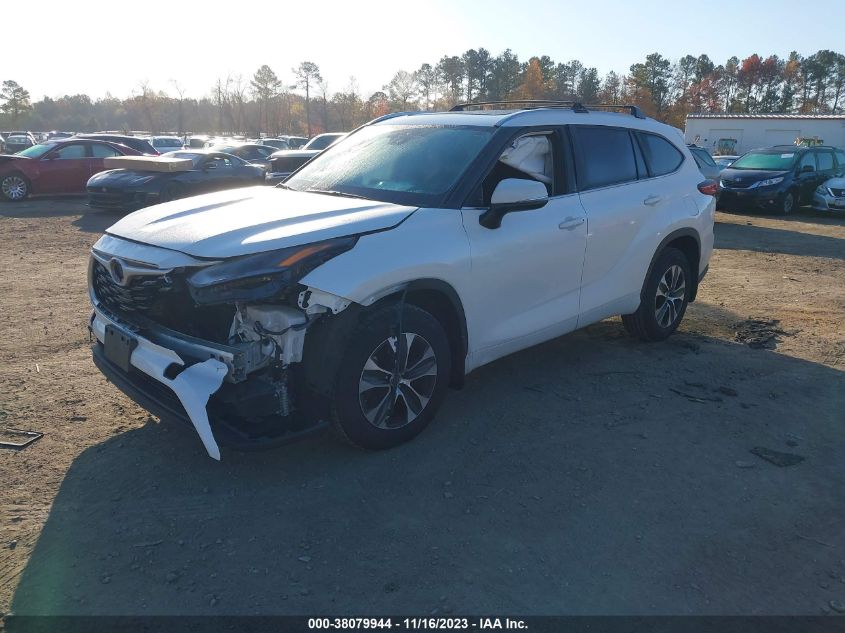 2021 TOYOTA HIGHLANDER XLE VIN: 5TDHZRBH7MS058027