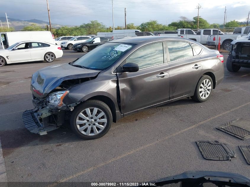 2014 NISSAN SENTRA S/FE+ S/SV/FE+ SV/SR/SL - 3N1AB7AP1EL653629