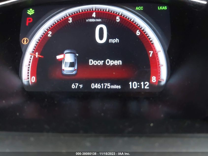 2019 HONDA CIVIC SEDAN SPORT 2HGFC2F86KH549289