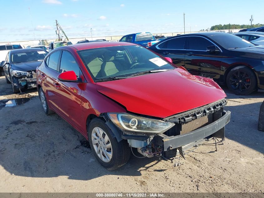 2017 HYUNDAI ELANTRA SE - KMHD74LF9HU363644
