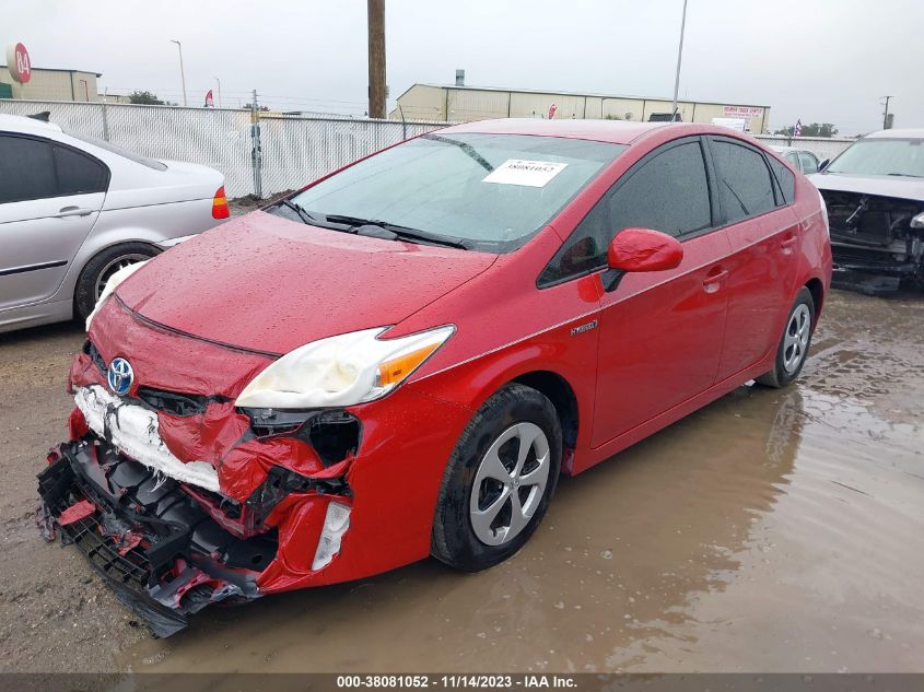 2015 TOYOTA PRIUS THREE - JTDKN3DU6F0454710