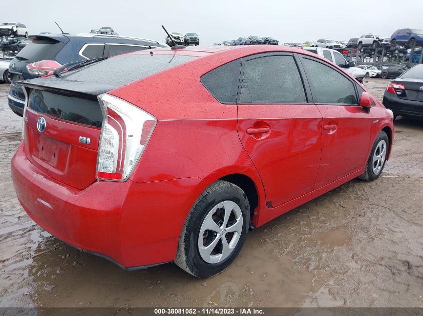 2015 TOYOTA PRIUS THREE - JTDKN3DU6F0454710
